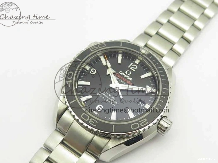 1230 Sleek Planet Ocean Professional Ceramic Bezel 42mm 1:1 MK Best Edition Silver Markers On SS Bracelet A 8085